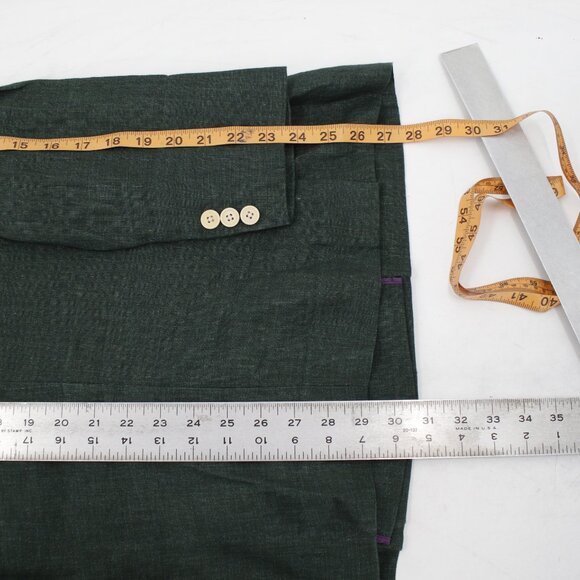 Studiosuits Sport Coat mens 40 Solbiati Tolomeo Linen Double Breasted peak lapel - Picture 7 of 16